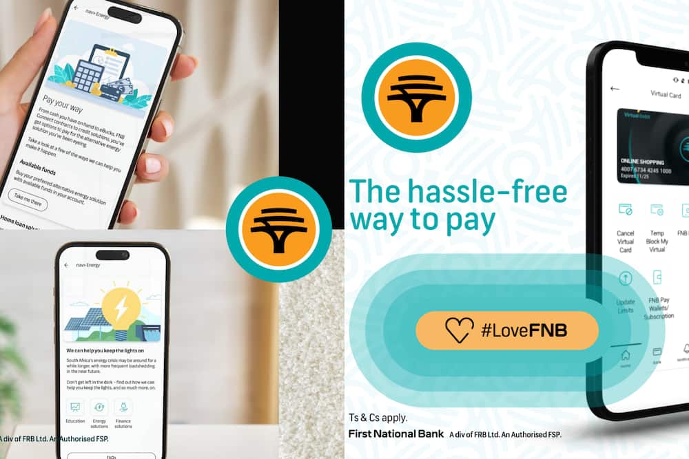 FNB's mobile device for advertisement