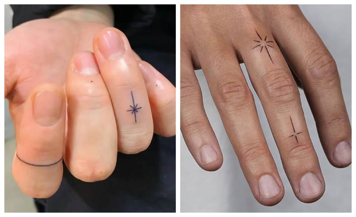 finger tattooo star tattoo soo small that it doesnt count by zope  tatzope  Tattoos Finger tattoos Hand tattoos