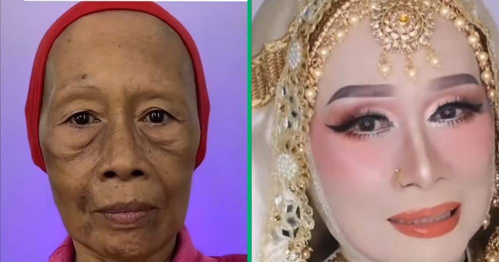 A woman received a make-over