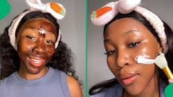 Woman shows how to make and use DIY caffeine mix for dark under eyes and puffiness in video