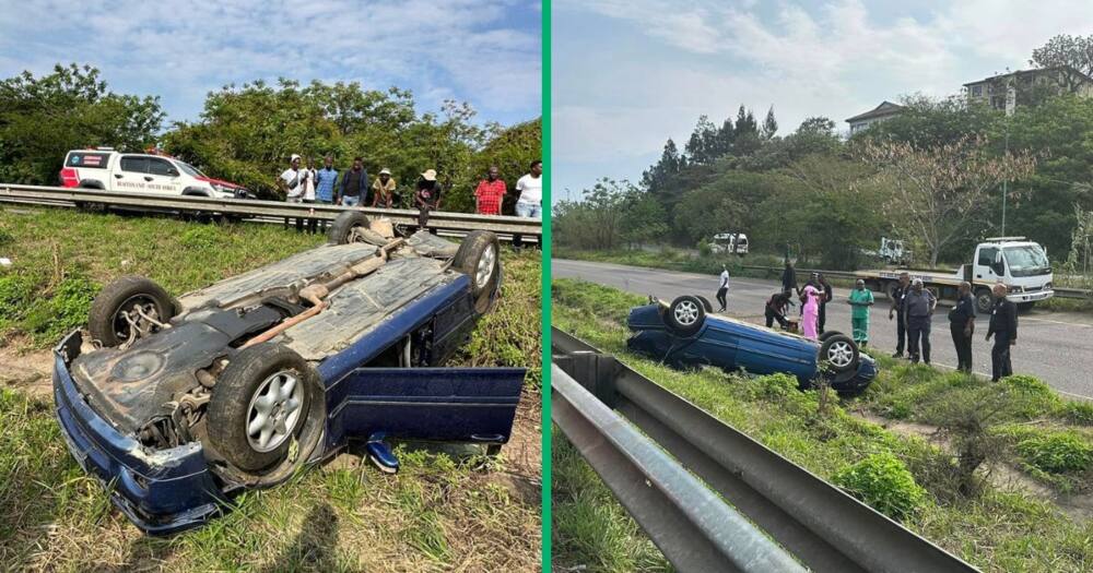 Collage image of a car accident in KZN