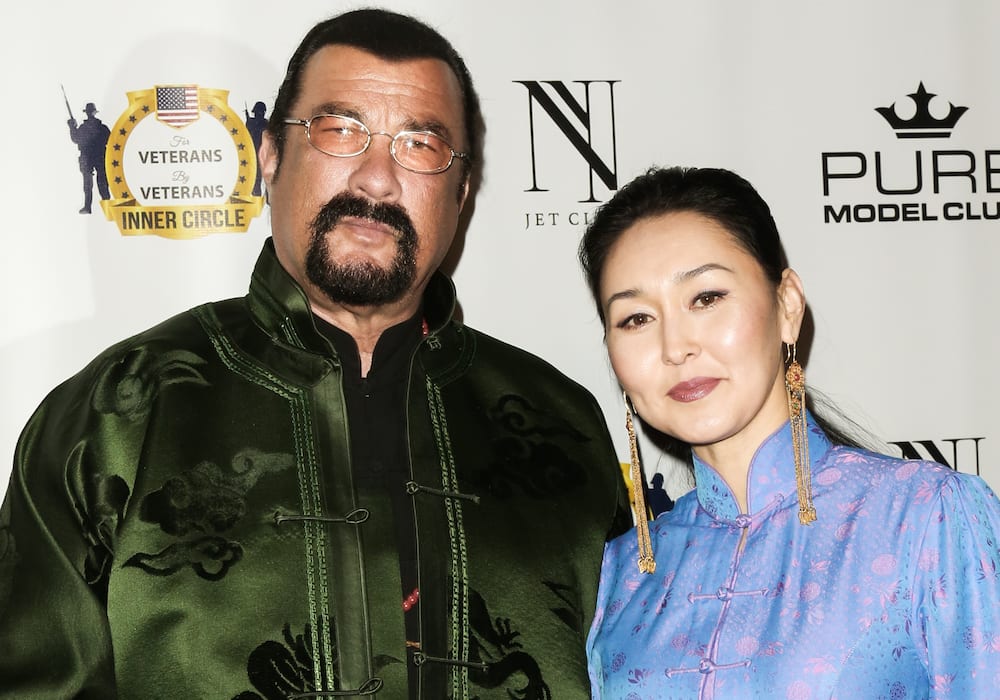 Steven Seagal's family photo