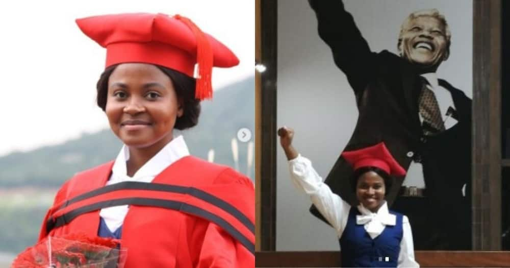 Stunning lady celebrates getting her doctorate in law