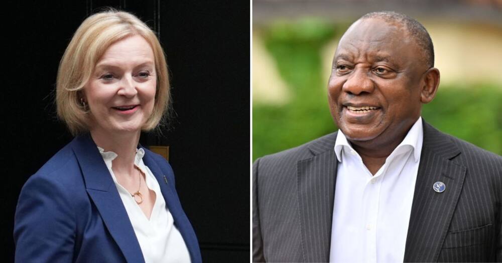 British Prime Minister Liz Truss and South African President Cyril Ramaphosa