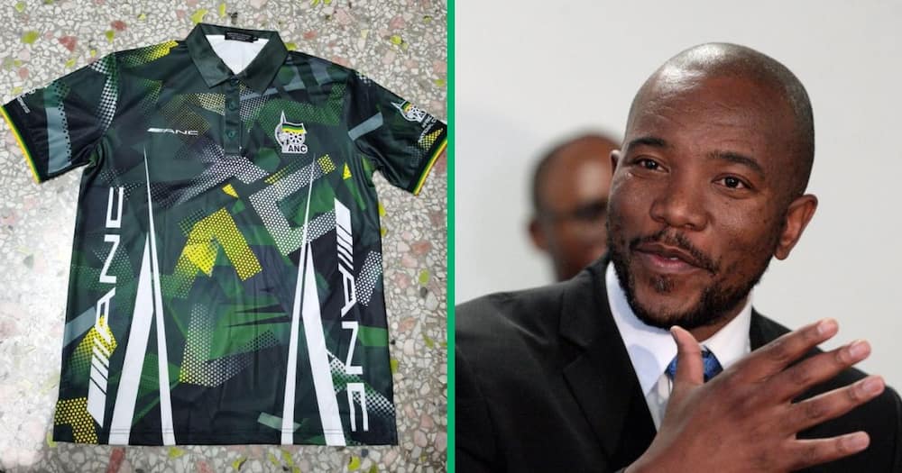 BOSA's Mmusi Maimane flags possible copyright infringements over the similarities between the AMG logo and a design on an ANC golf shirt