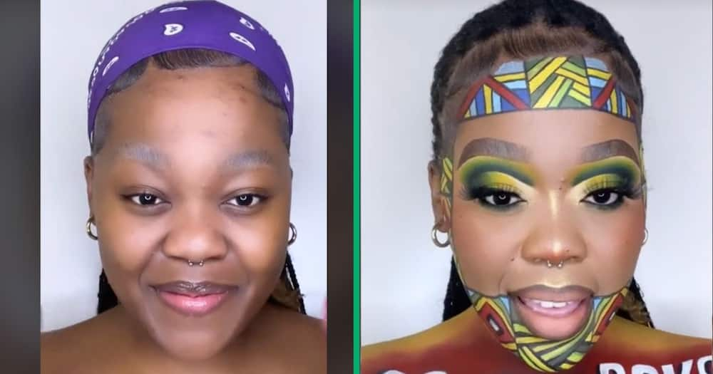 Woman Does Makeup Inspired by Springboks in TikTok Video, Mzansi Impressed  by Skills 