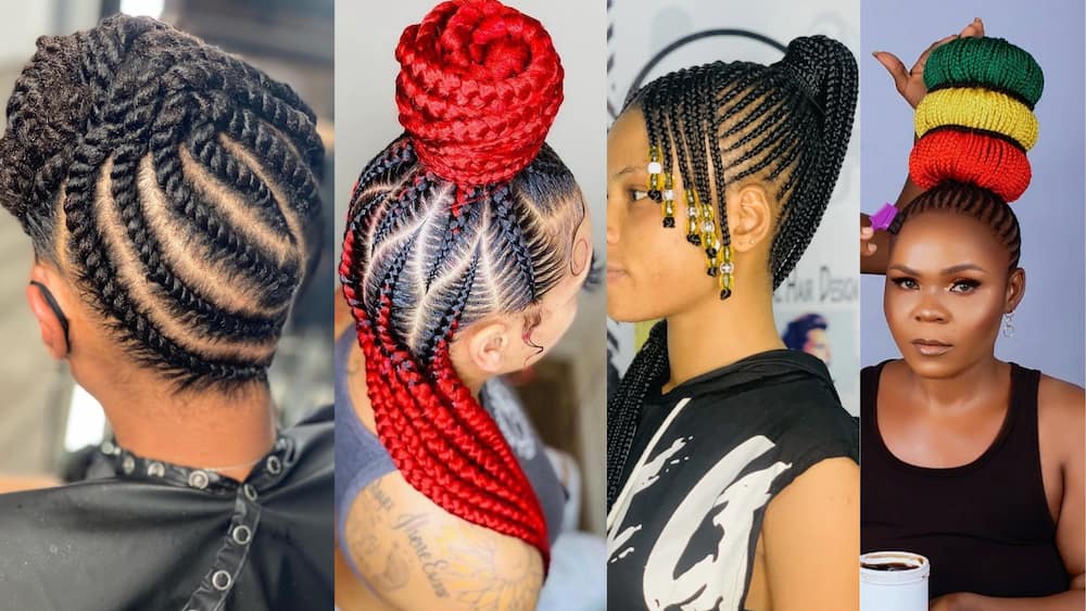 Best straight-up hairstyles 2024: Top 40 trending African cornrow ideas 