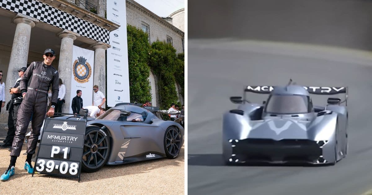 Insanely Fast Fully Electric McMurtry Fan Car Smashes Goodwood Hill ...