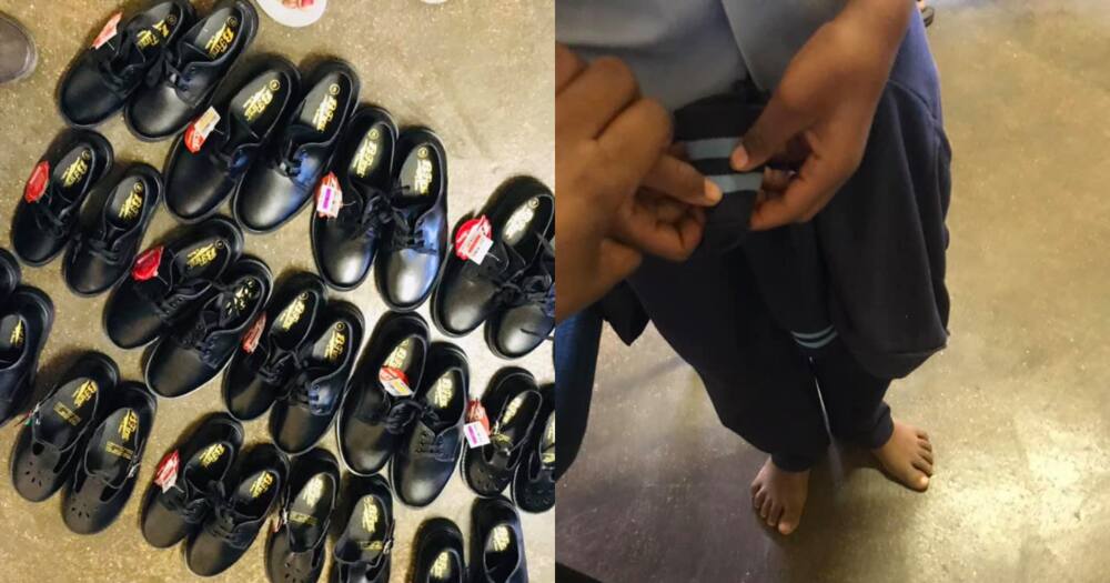 Heroic woman donates 16 pairs of shoes to children who desperately need them