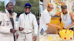 Zizi Kodwa throws Zola 7 a birthday party, pictures and video get mixed opinions: "It's nice in South Africa"