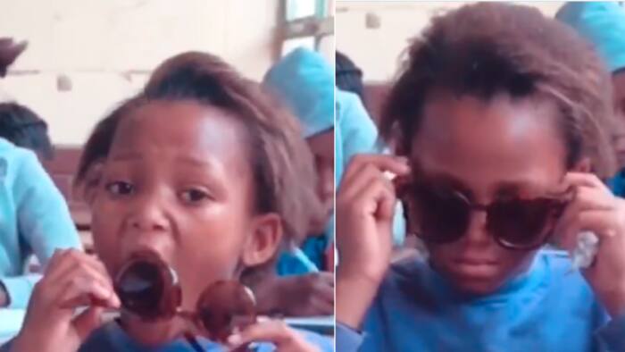 Video of confident schoolgirl in sunglasses has Mzansi feeling sassy