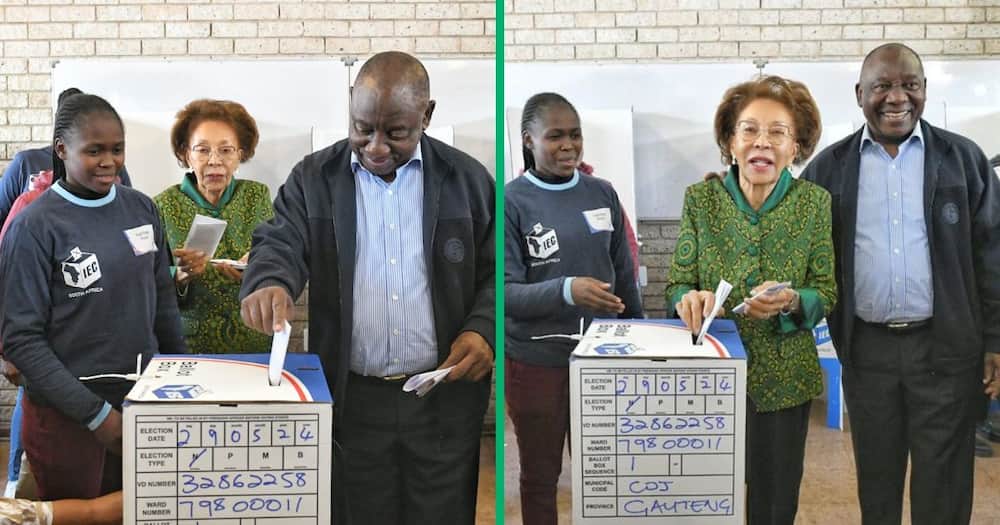 Ramaphosa casts his vote
