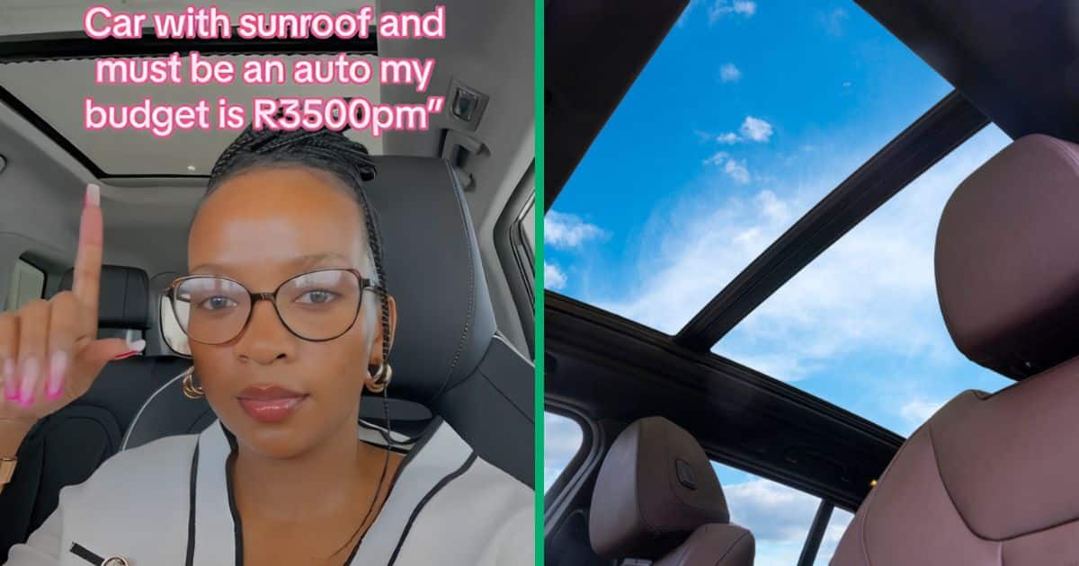 Lol: Woman shades person who wants sunroof car for R3 500, TikTok video goes viral