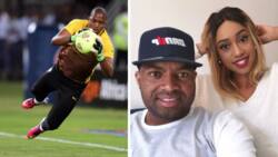Itumeleng Khune’s wife Sphelele Makhunga pens sweet message as he returns to Kaizer Chiefs action in MTN semis