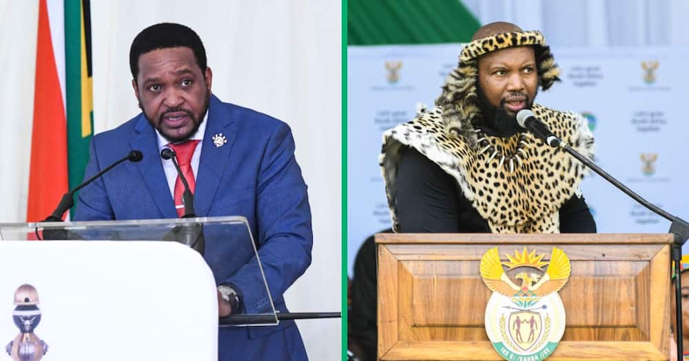 King Misuzulu slammed Siboniso Duma's actions when he grabbed the mic from Prime Minister Thulasizwe Buthelezi