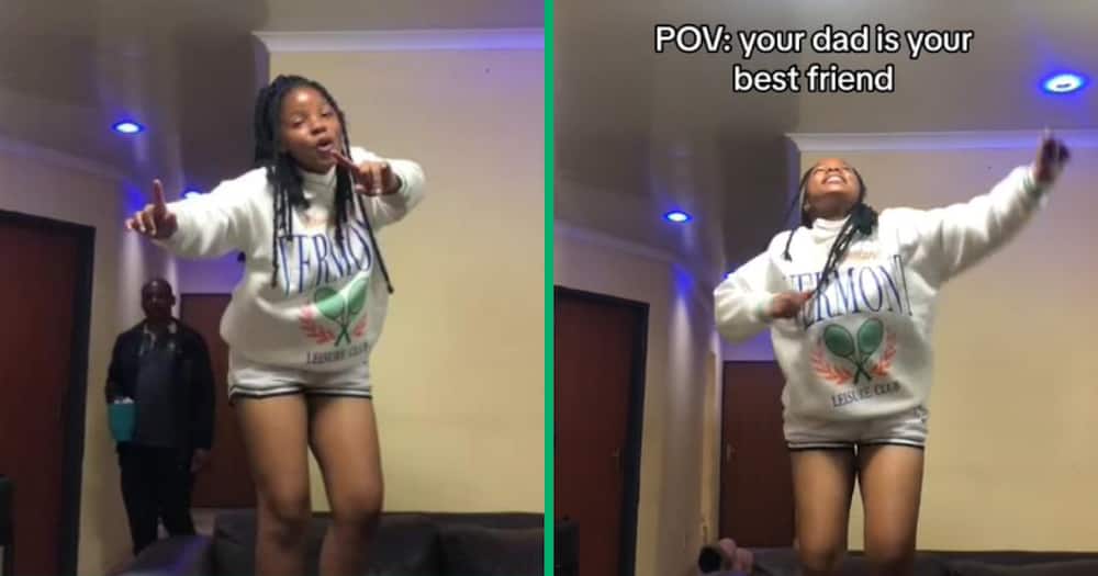 Dancing, TikTok video, father, daughter, Mzansi, teenager