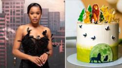 Natasha Thahane shares cute pictures from her son's lush 'Lion King' themed 1st birthday party