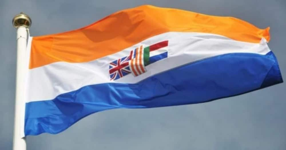 Apartheid flag for sale surprises passing motorist on the N7