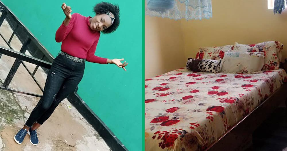 A lady who has a nice home shares snaps of her place online
