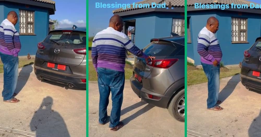 Dad blesses new car