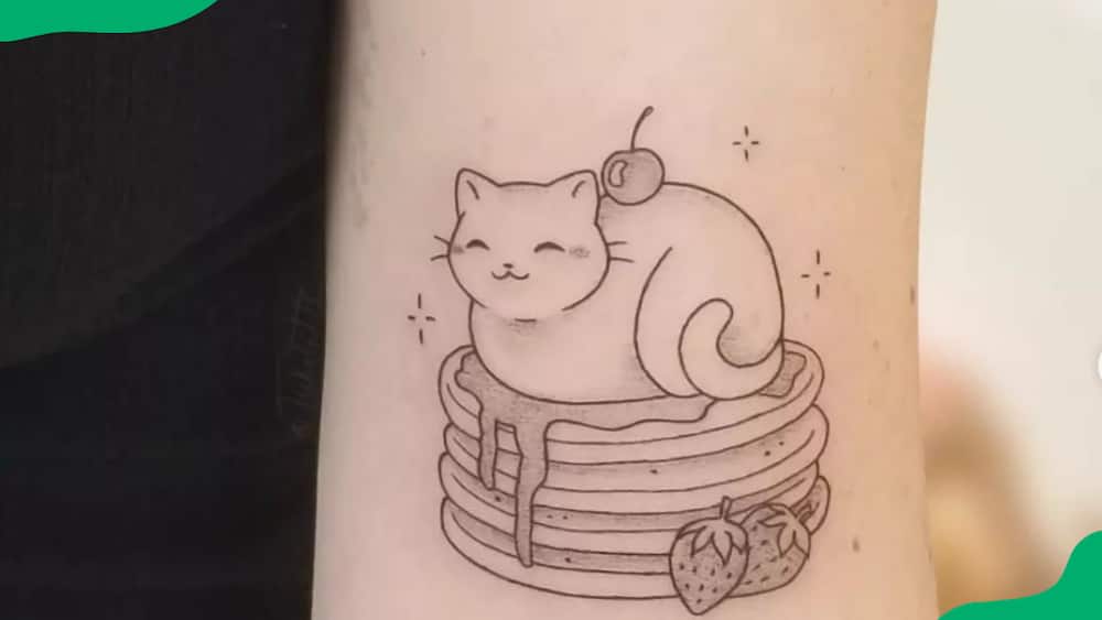 The pancake cat tattoo