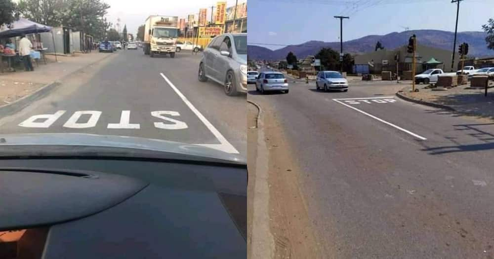 Eish: Disappointed man shares kasi street sign flop, Mzansi reacts