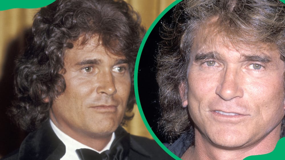 Michael Landon in 1989 (right) and 1976 (left).