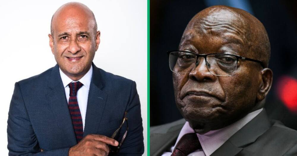 The Democratic Alliance's former shadow minister of public enterprises Ghaleb Cachalia was dissed for mentioning Jacob Zuma in his battle with John Steenhuisen