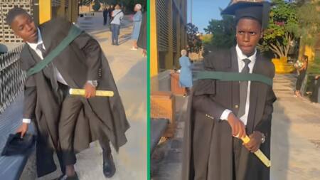 University of Limpopo student shows emotional graduation day without his parents