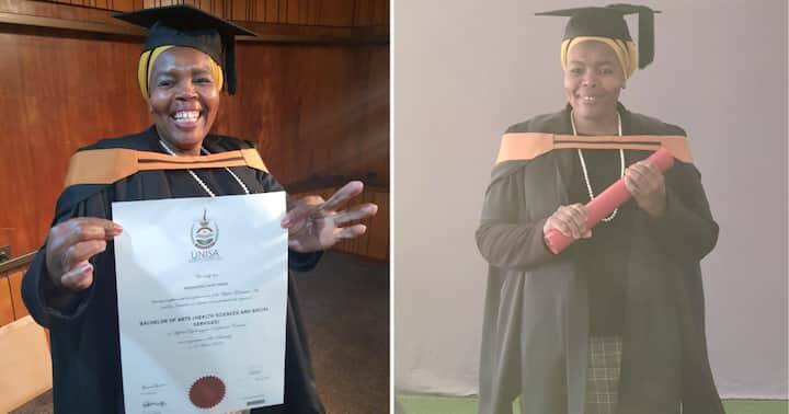 domestic worker bags degree from UNISA