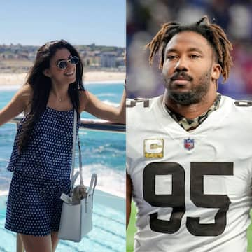 Is Myles Garrett's wife Serra Tumay, or are they still dating ...