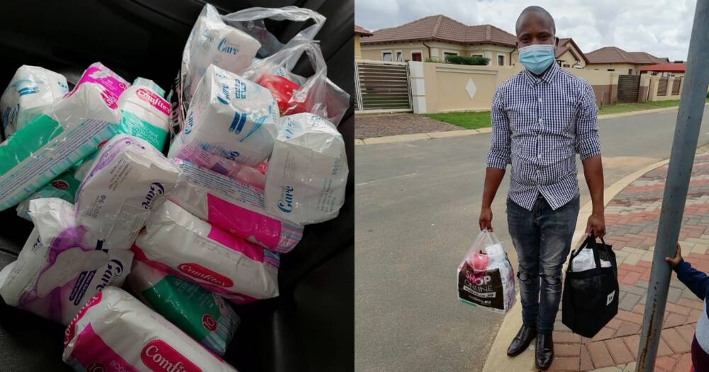 Man celebrates his 28th birthday by handing out 28 sanitary pads