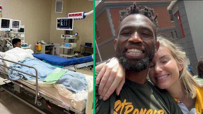 Springboks' captain Siya Kolisi uplifts Basetsana Kumalo's son after sports injury in touching video