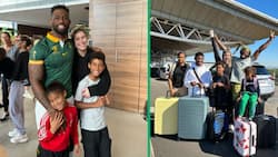 Siya Kolisi's wife, Rachel, shares heartwarming family reunion in France for 1st white Christmas