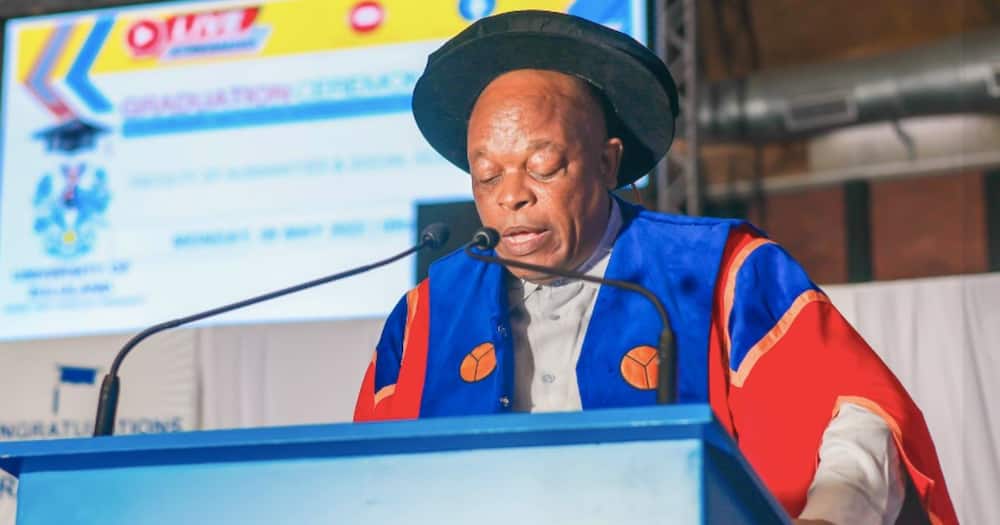 Muvhango creator, Duma Ndlovu, awarded a PhD degree, University of Zululand, graduate, graduation, creative arts, acceptance speech
