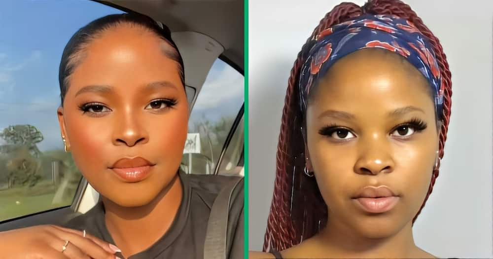 A TikTok video shows a woman unveiling her five skincare products for clear skin with prices.