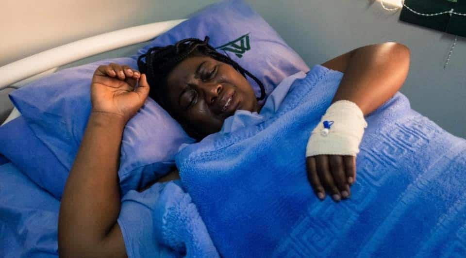 Joana Mamombe in hospital