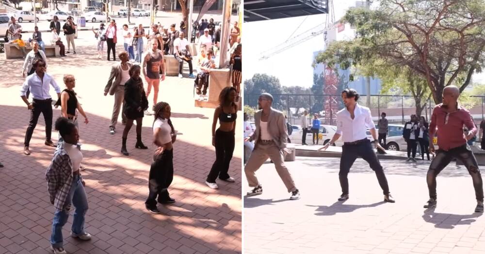A flash mob broke out into an epic dance routine when the Gautrain offered free rides