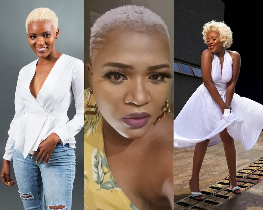 30+ stunning white dye on short African hairstyles for 2023 