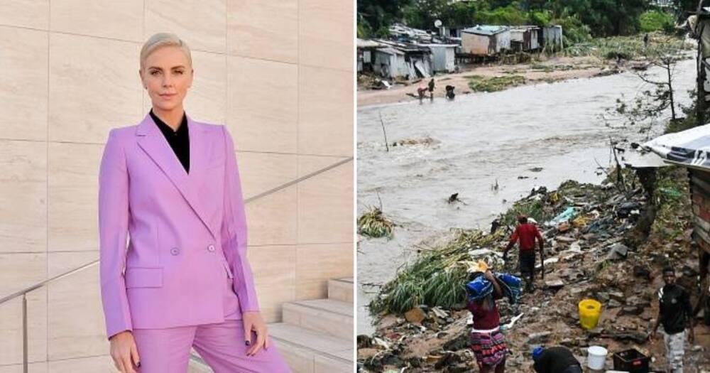Charlize Theron, KZN Floods, South Africa