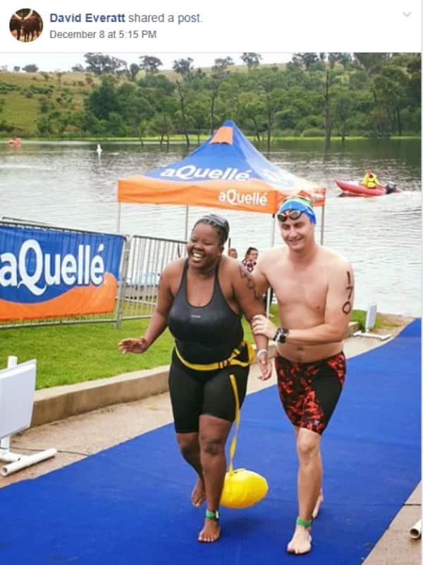 Young man helps blind lady finish race and inspires the nation