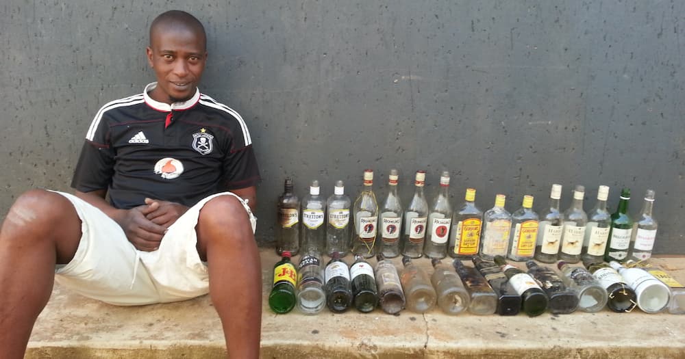 Mzansi Man Transforms Bottles from Dumpsites into Beautiful Home Decor