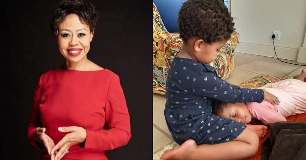 Redi Tlhabi shows off her babies, posts snap: "My loves"