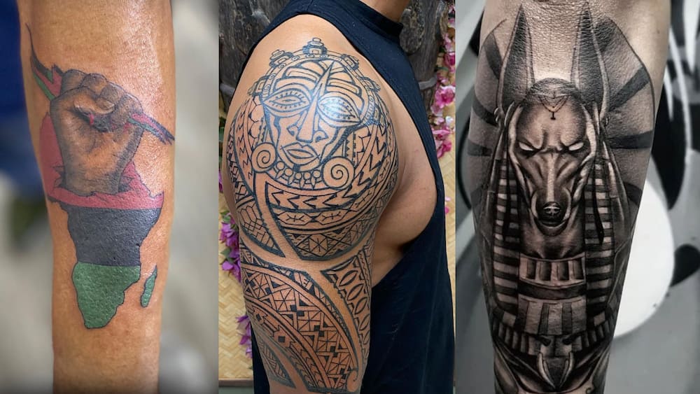 tribal warrior chest tattoos