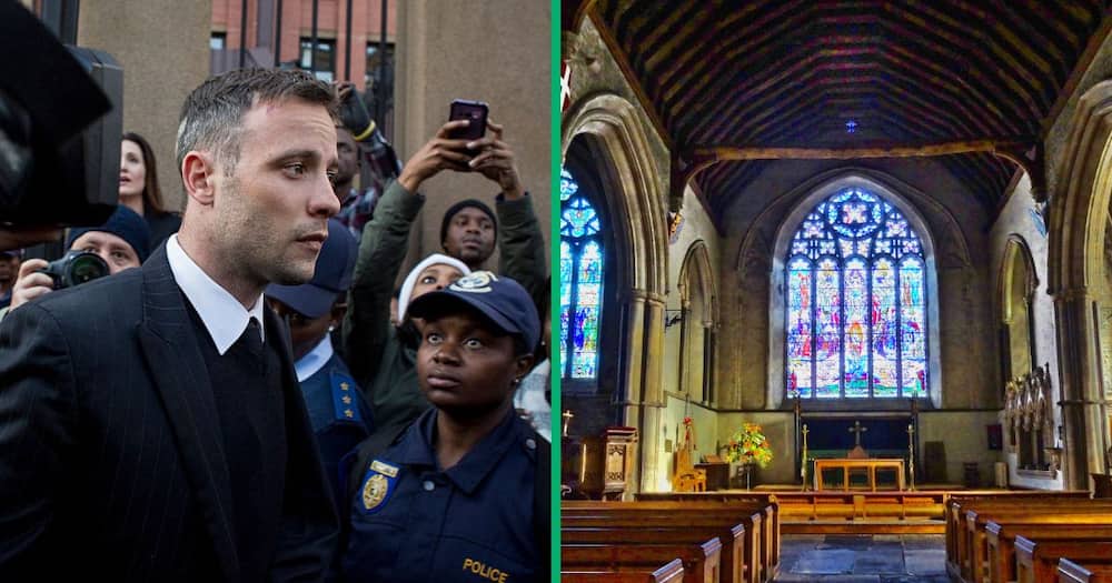 Oscar Pistorius has been sweeping the floors of a church since his release