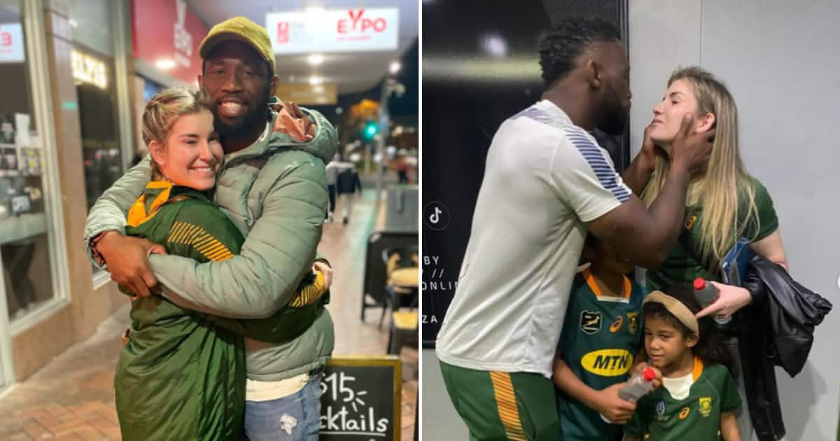 Springbok Siya Kolisi And Wifey Rachel Melt Sa Hearts With Cute Picture