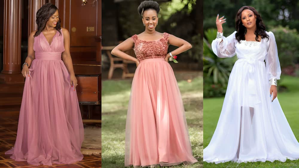 A-shape gowns for weddings