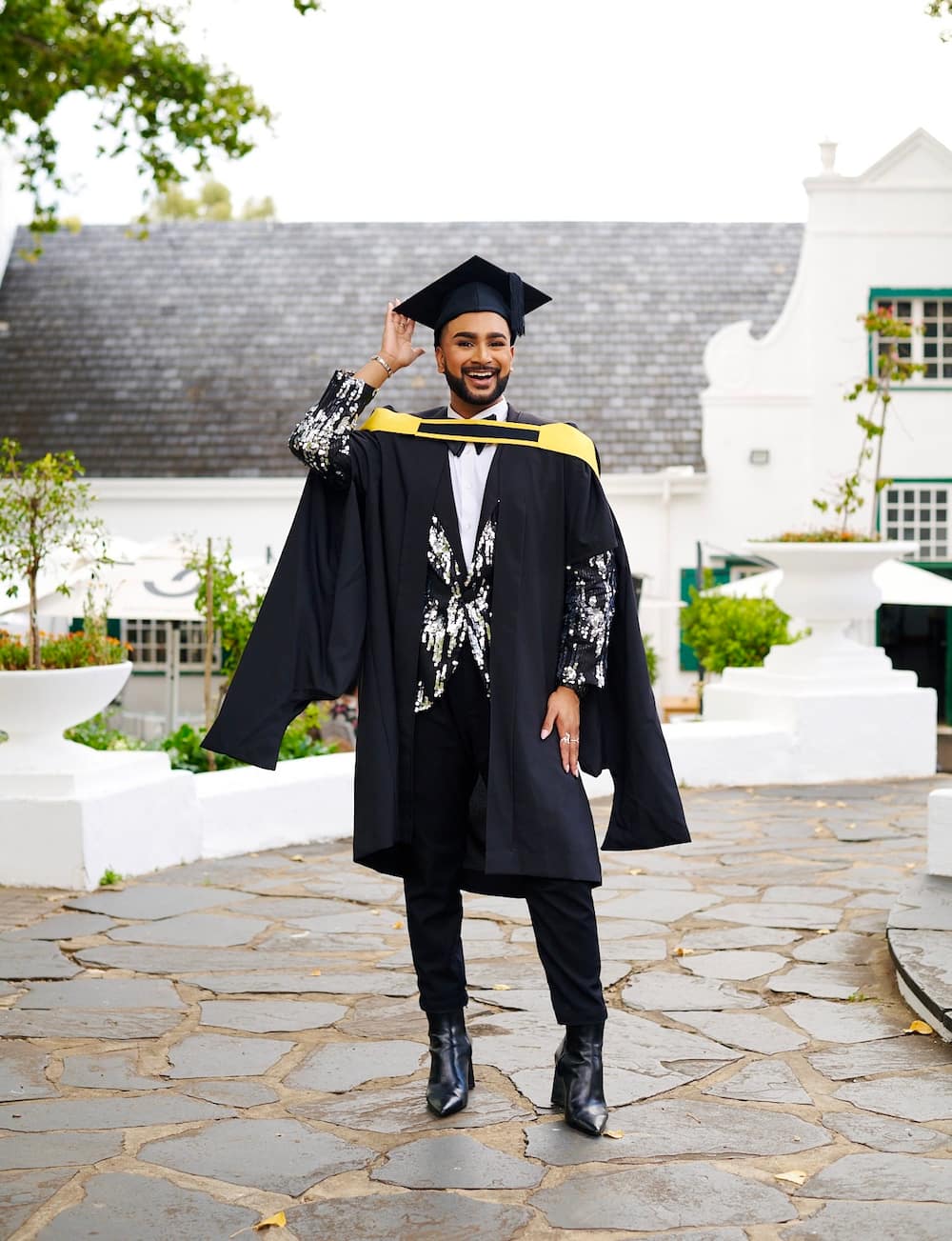 Netflix star Diolan Govender graduated from Wits University.