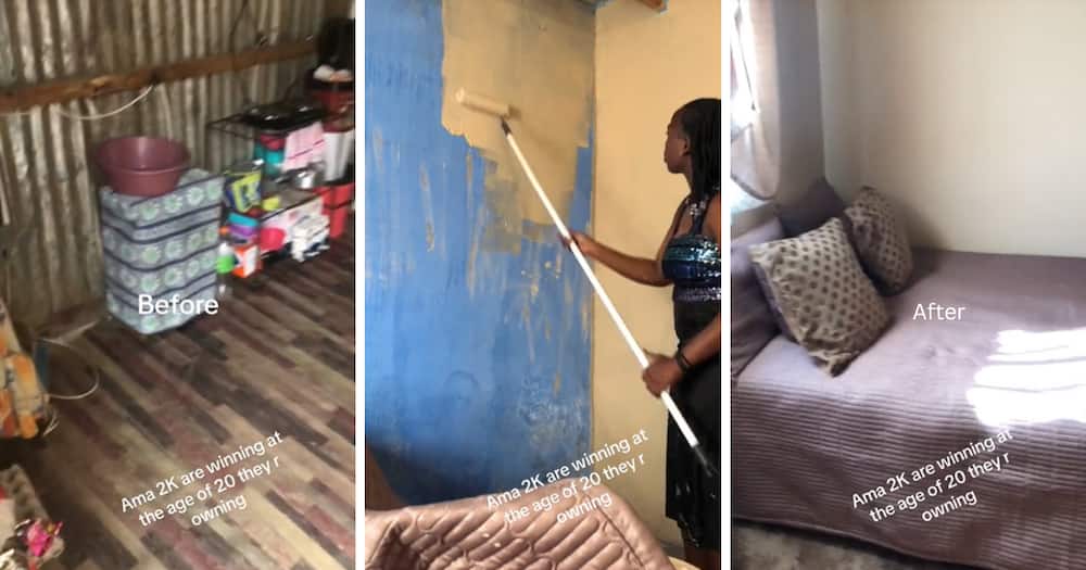 A woman upgraded her one-room home and shared a video on TikTok