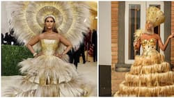 Amazing lady recreates top model Iman's iconic 2021 Met Gala look, earns her applause online